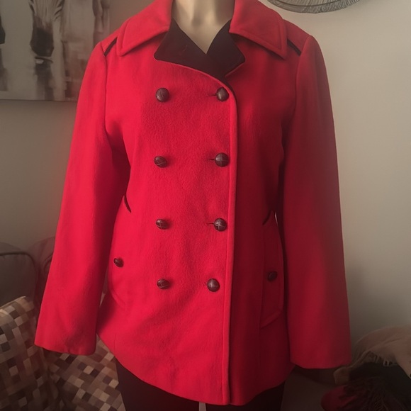 Vintage Authentic Mackintosh Wool Pea Coat Womens Size 10 - Picture 2 of 8